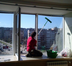 Мытье окон в однокомнатной квартире Новая Ладога